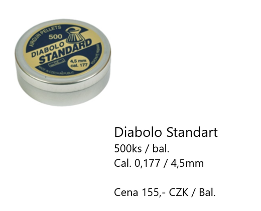 Diabolky Kovohutě Příbram Standart 500ks
